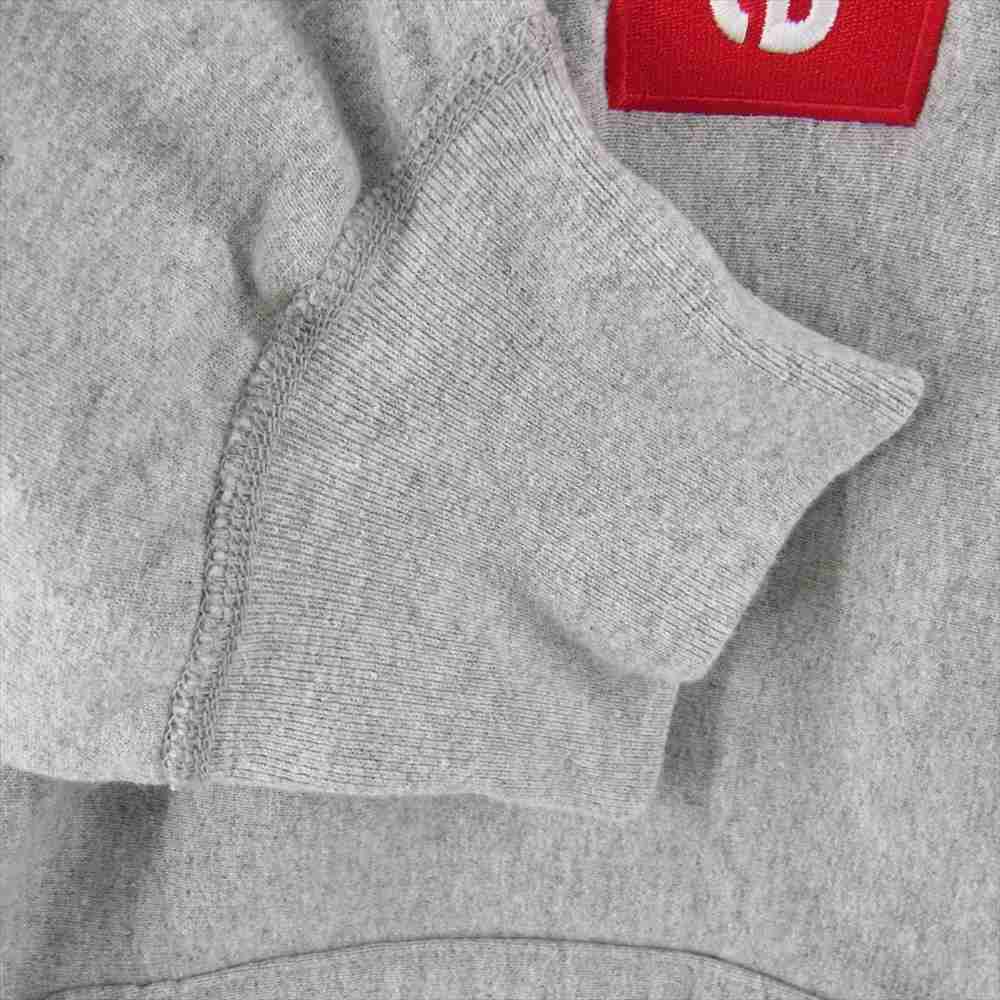 Supreme シュプリーム 20AW Cross Box Logo Hooded Sweatshirt クロスボックスロゴ パーカー グレー系 L【中古】