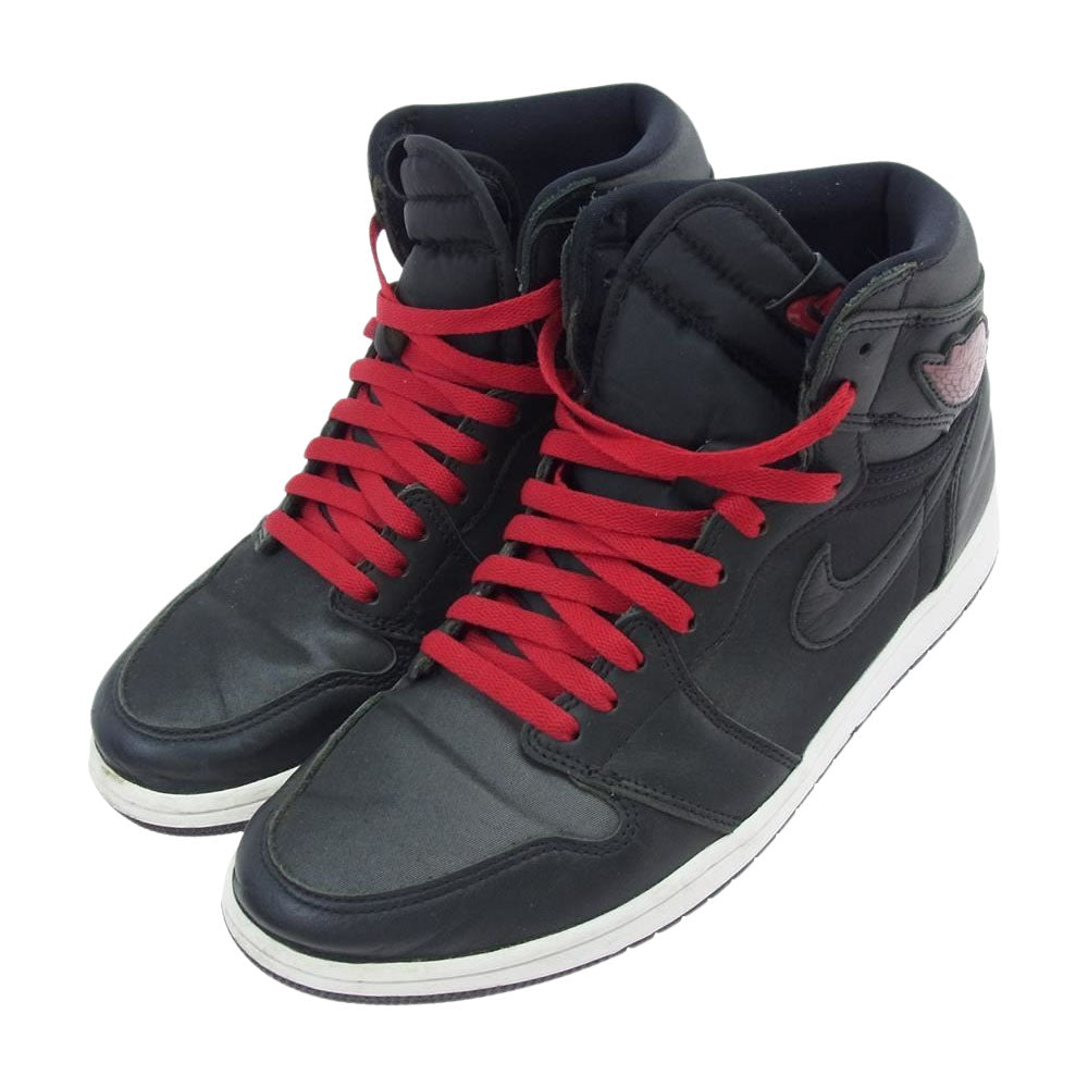 NIKE ナイキ 555088 060 AIR JORDAN 1 RETRO HIGH OG AJ1 エアジョーダン レトロ ハイカット スニーカー ブラック系 レッド系 28.5【中古】