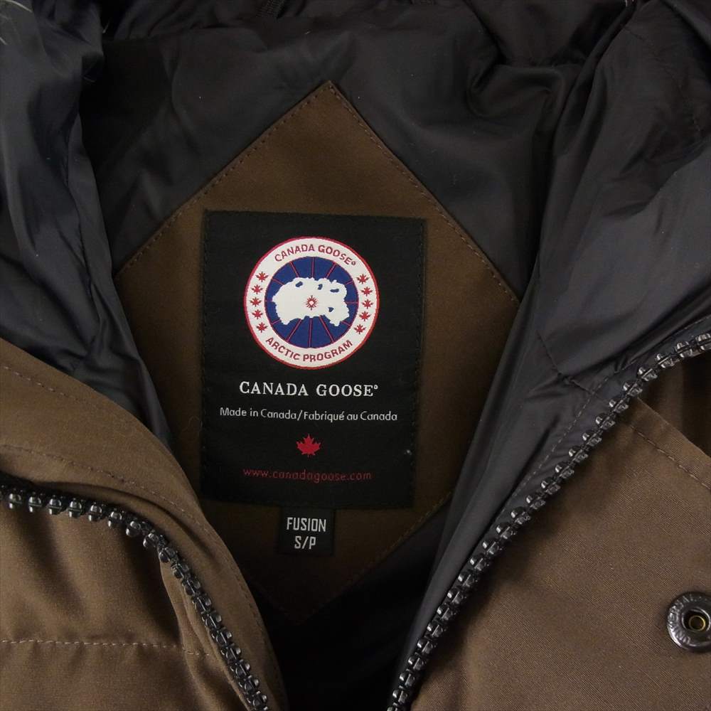 CANADA GOOSE カナダグース 3805MA Carson Parka Heritage Fusion Fit カーソン パーカ ヘリテイジ フュージョン フィット ブラウン系 S【中古】