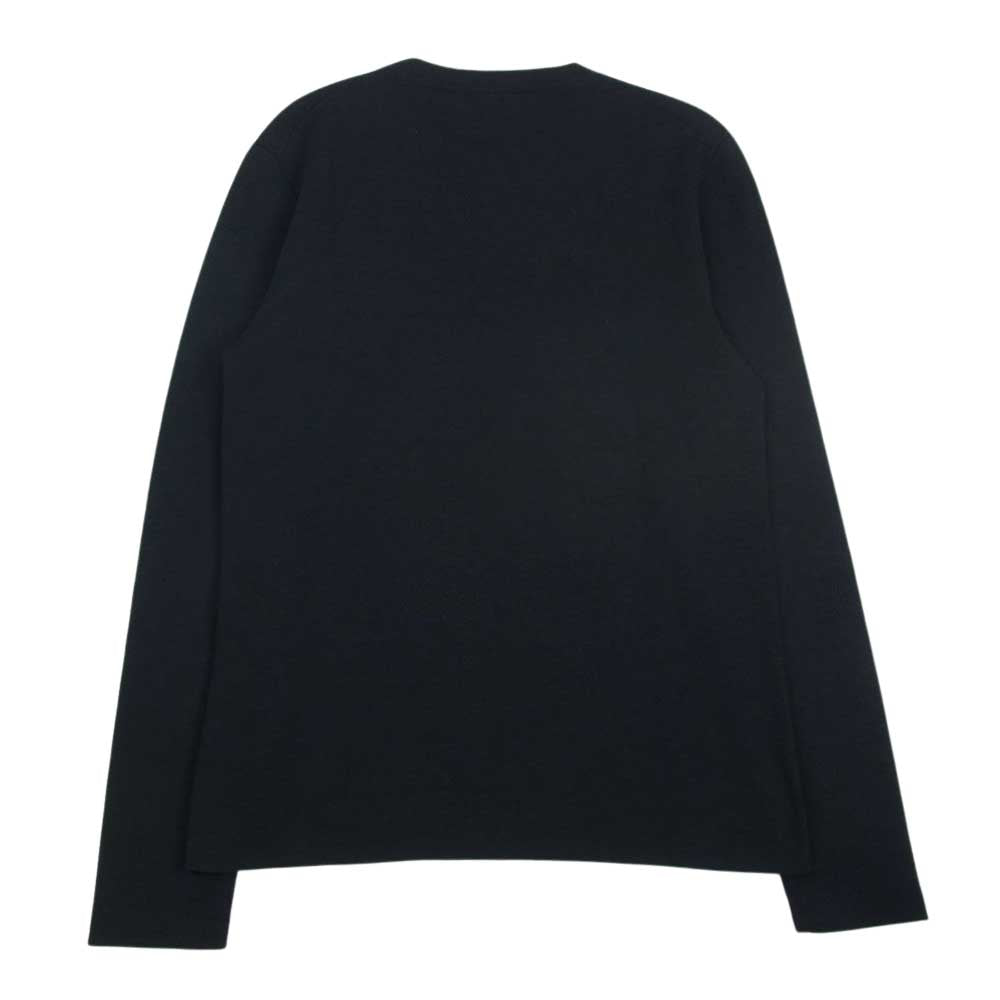 Dior ディオール HOMME オム 18SS 863M657IT313 ATELIER アトリエ ロゴプリント クルーネック 長袖 ニット スウェット ブラック系 L【中古】