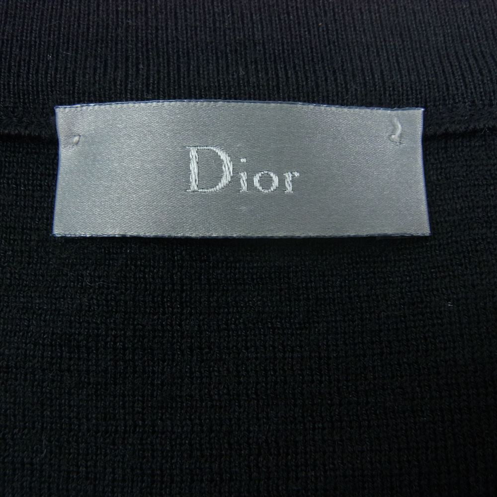 Dior ディオール HOMME オム 18SS 863M657IT313 ATELIER アトリエ ロゴプリント クルーネック 長袖 ニット スウェット ブラック系 L【中古】
