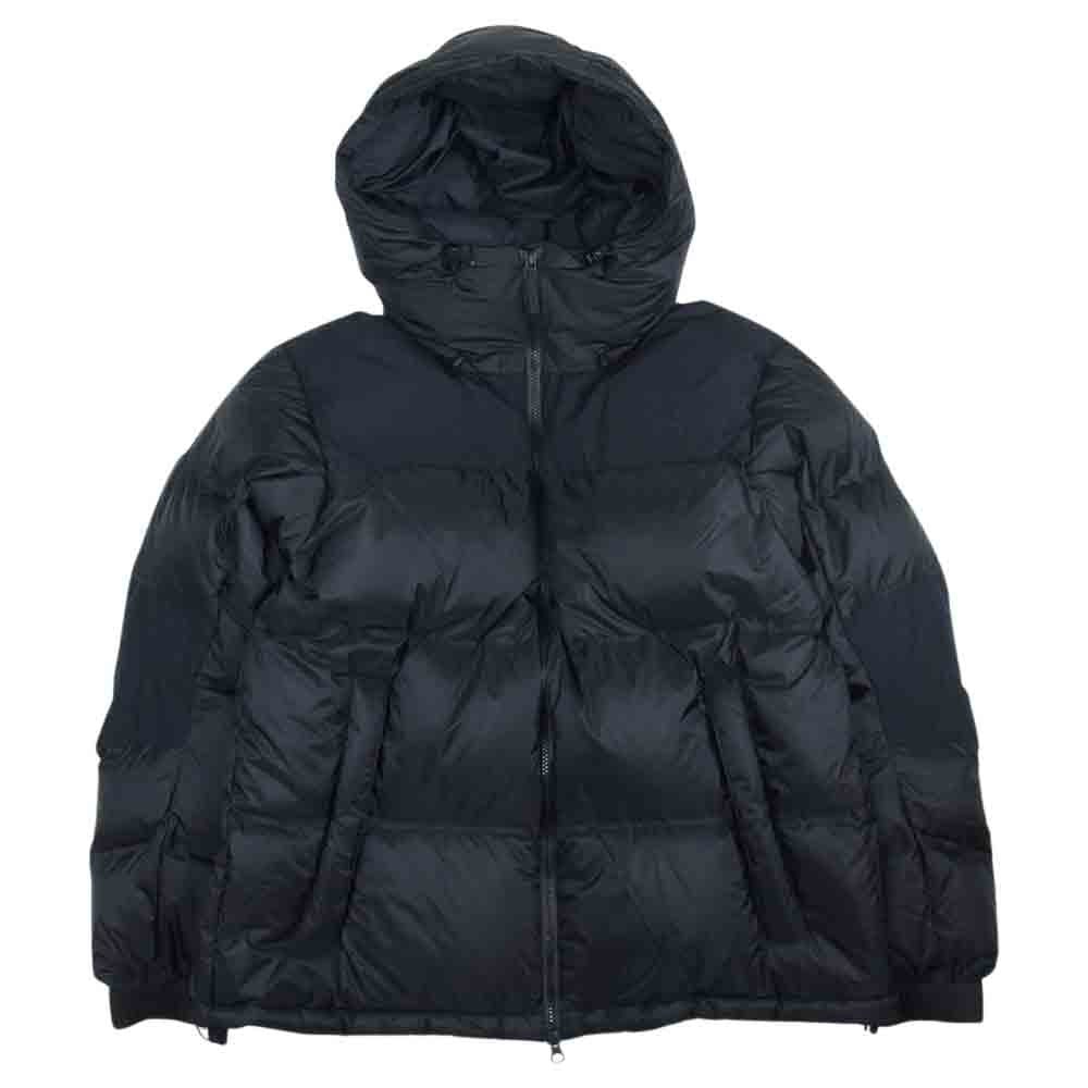 THE NORTH FACE ノースフェイス ND92162 WS Nuptse Hoodie ウィンドストッパー ヌプシ フーディー パーカ ダウン ジャケット ブラック系 L【美品】【中古】