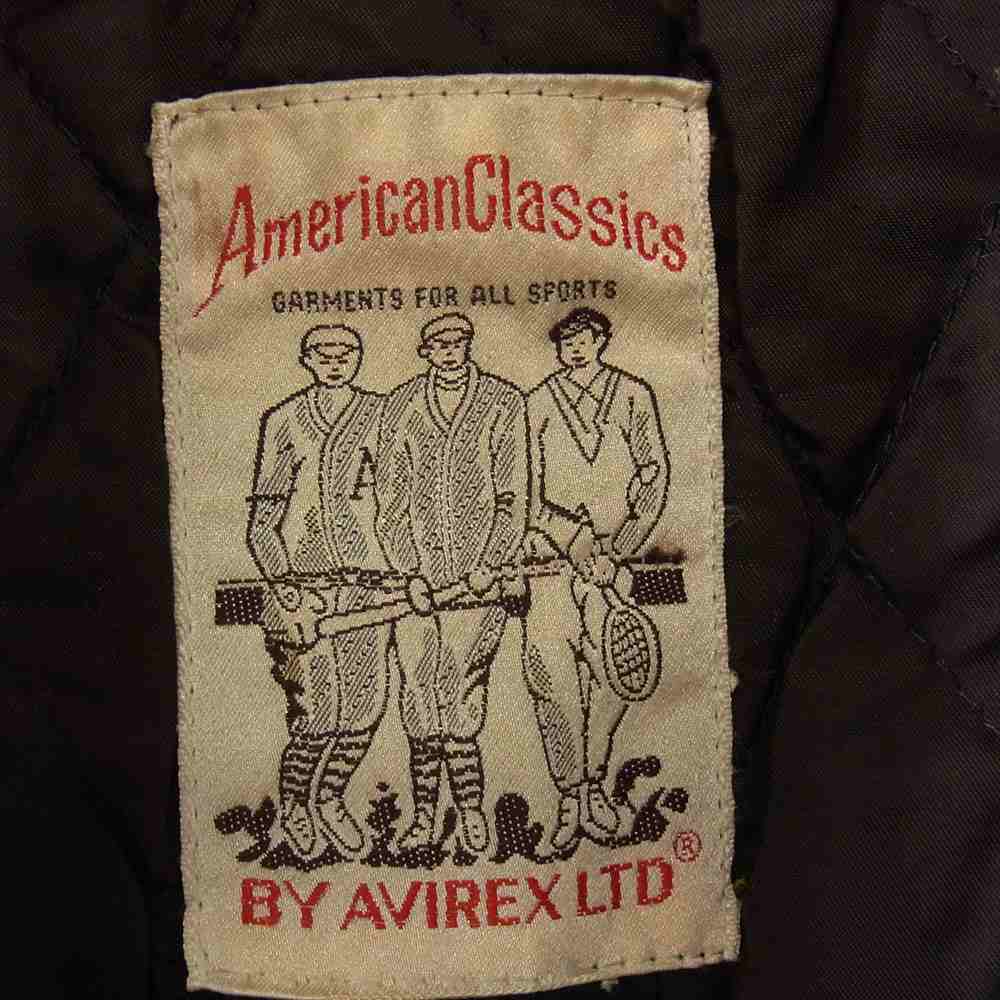 AVIREX アヴィレックス 50周年 アメリカン クラシックス レザー スタジャン ブラック系 S【中古】