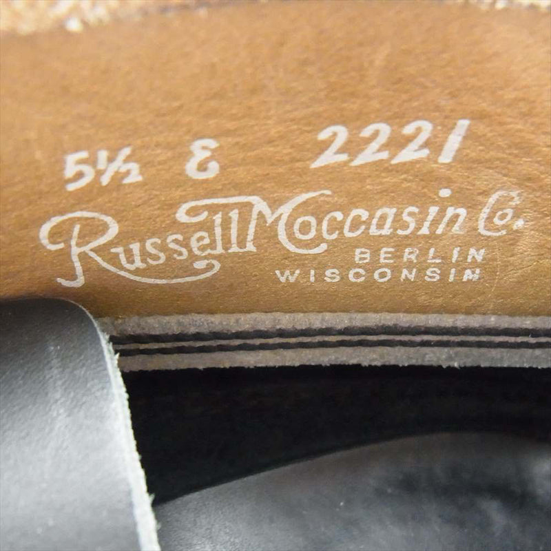 RUSSELL MOCCASIN ラッセルモカシン 2221 Sporting Clays Chukka 別注 スポーティング クレイ チャッカブーツ ブラック系 5 1/2【中古】