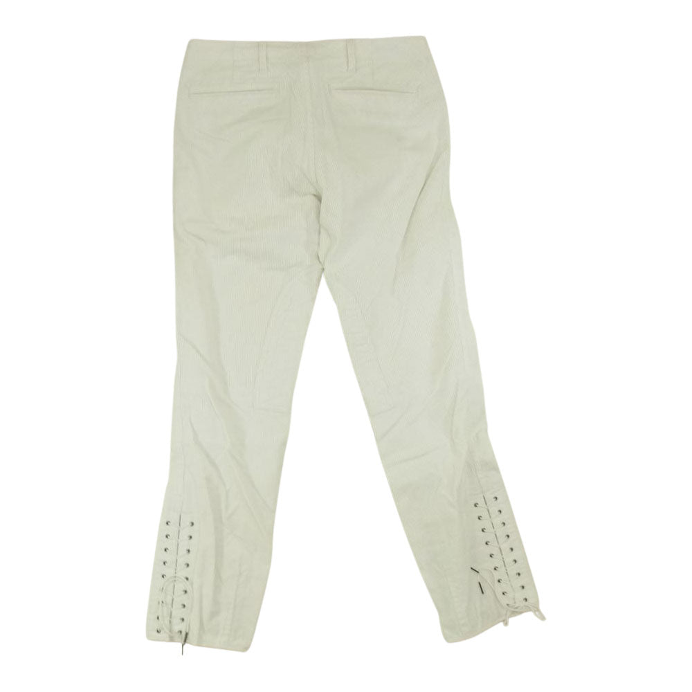 POLO RALPH LAUREN ポロ・ラルフローレン KKWS024149 裾レースアップ ボタンフライ コーデュロイ パンツ ホワイト系 28/30【中古】