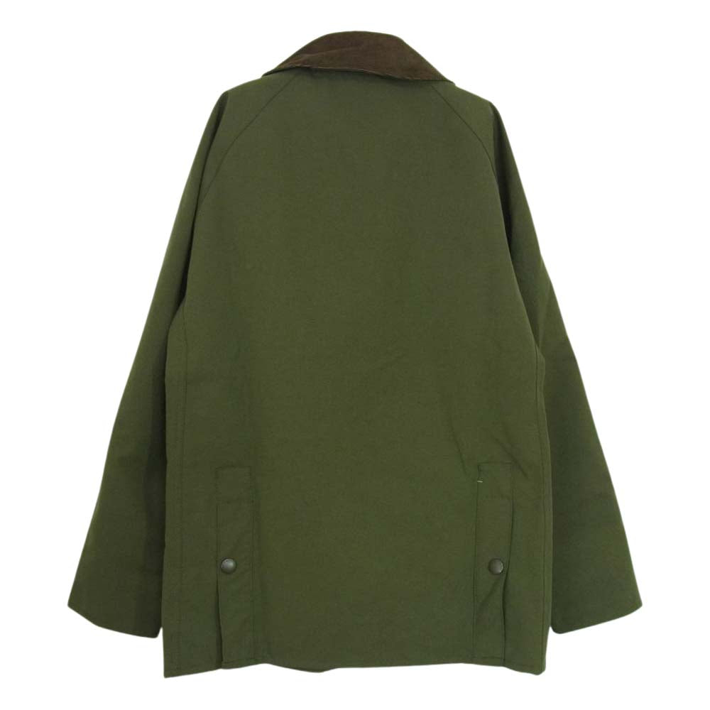 Barbour バブアー 21AW MCA0784SG51 BEDALE SL 2LAYER ビデイル スリム フィット 2レイヤー ノンオイル クロス ジャケット カーキ系 34【美品】【中古】