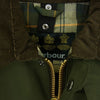 Barbour バブアー 21AW MCA0784SG51 BEDALE SL 2LAYER ビデイル スリム フィット 2レイヤー ノンオイル クロス ジャケット カーキ系 34【美品】【中古】