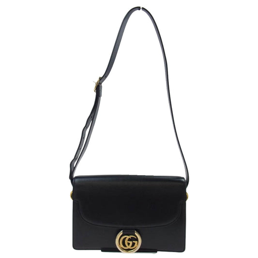GUCCI グッチ 589474 GGマーモント クロスボディ ショルダーバッグ ブラック ブラック系【中古】