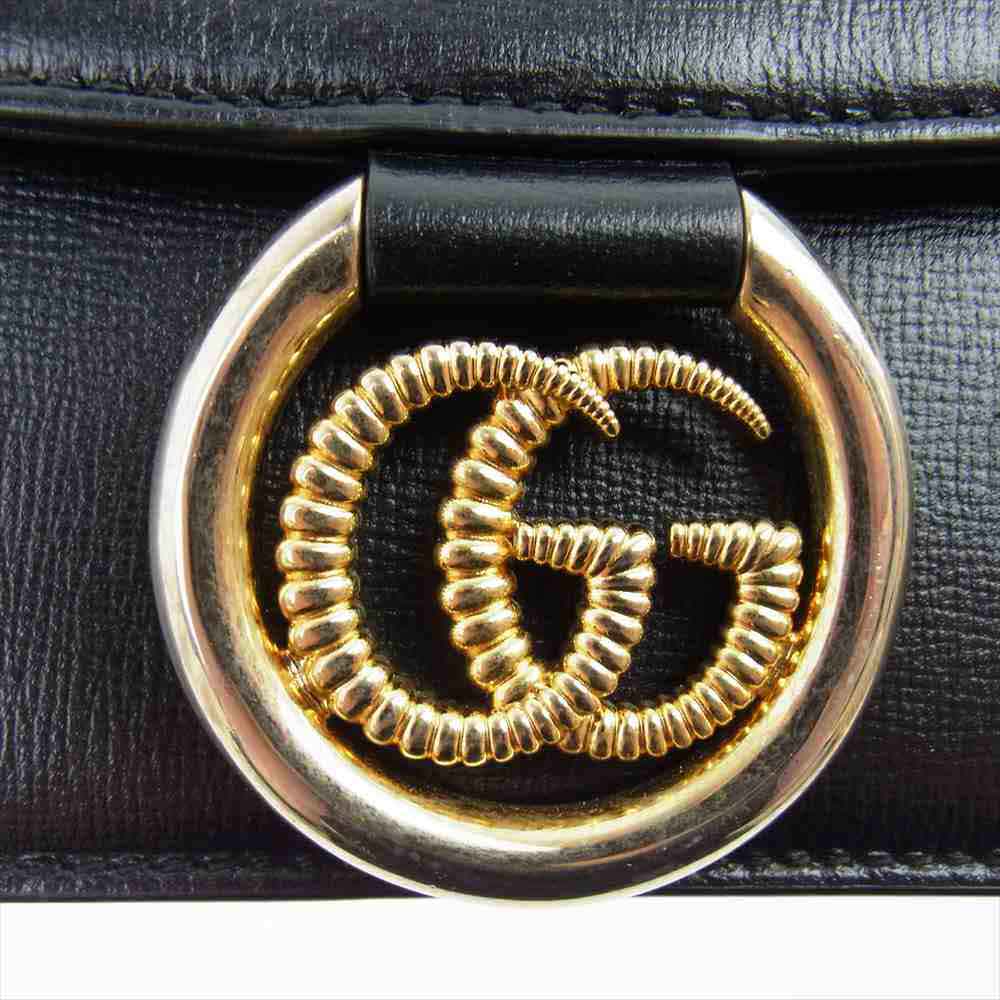 GUCCI グッチ 589474 GGマーモント クロスボディ ショルダーバッグ ブラック ブラック系【中古】