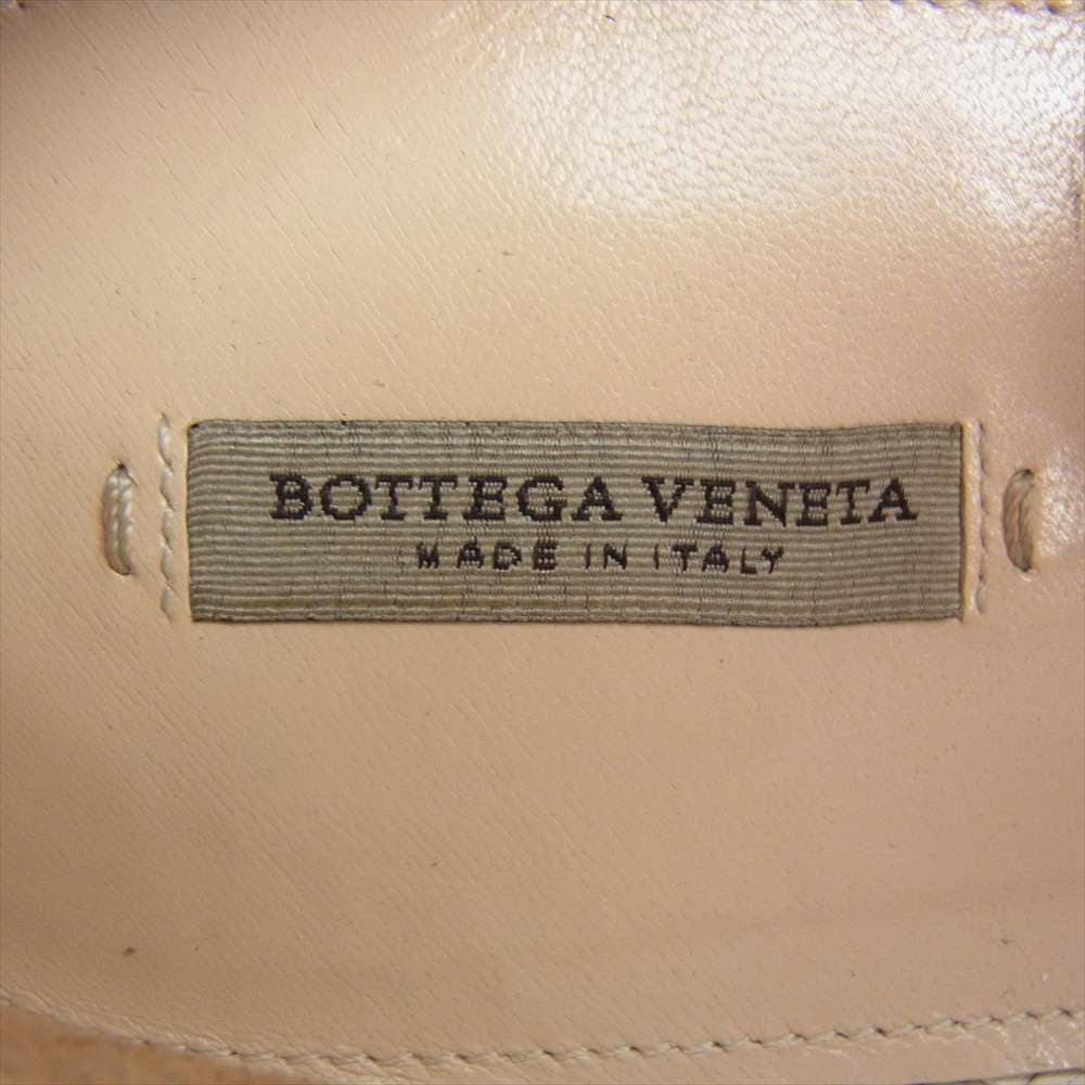 BOTTEGAVENETA ボッテガヴェネタ フラットソール レザー デッキシューズ ホワイト系【中古】