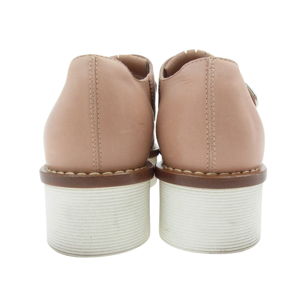 TOD’S トッズ キルト ストラップ プラットフォーム シューズ ベージュ系【中古】
