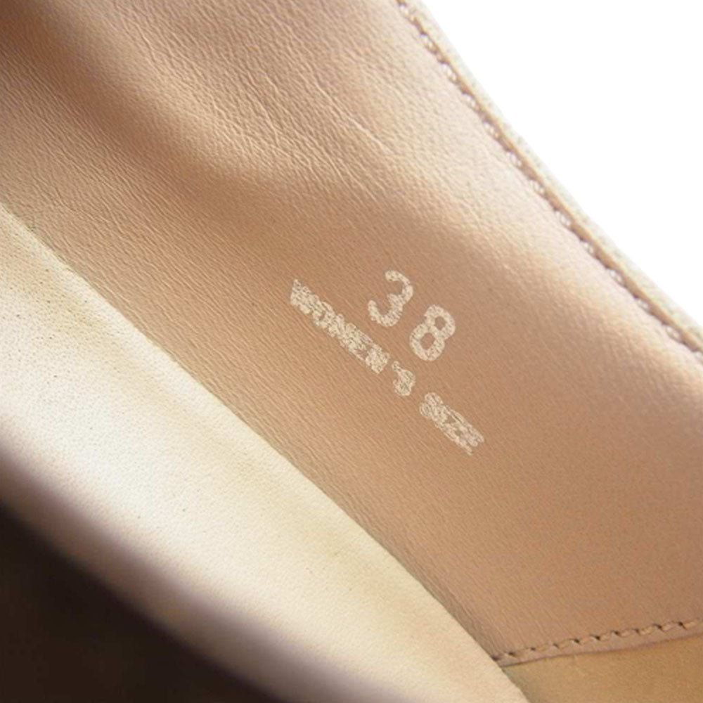TOD’S トッズ キルト ストラップ プラットフォーム シューズ ベージュ系【中古】