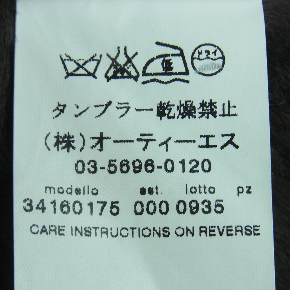 MAX MARA マックスマーラ 白タグ イタリア製 ラムファー ムートン レザー ハイネック ジャケット グレー系 36【中古】