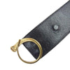 GUCCI グッチ 115695 オールド ヴィンテージ レザー バックル ベルト ブラック系【中古】