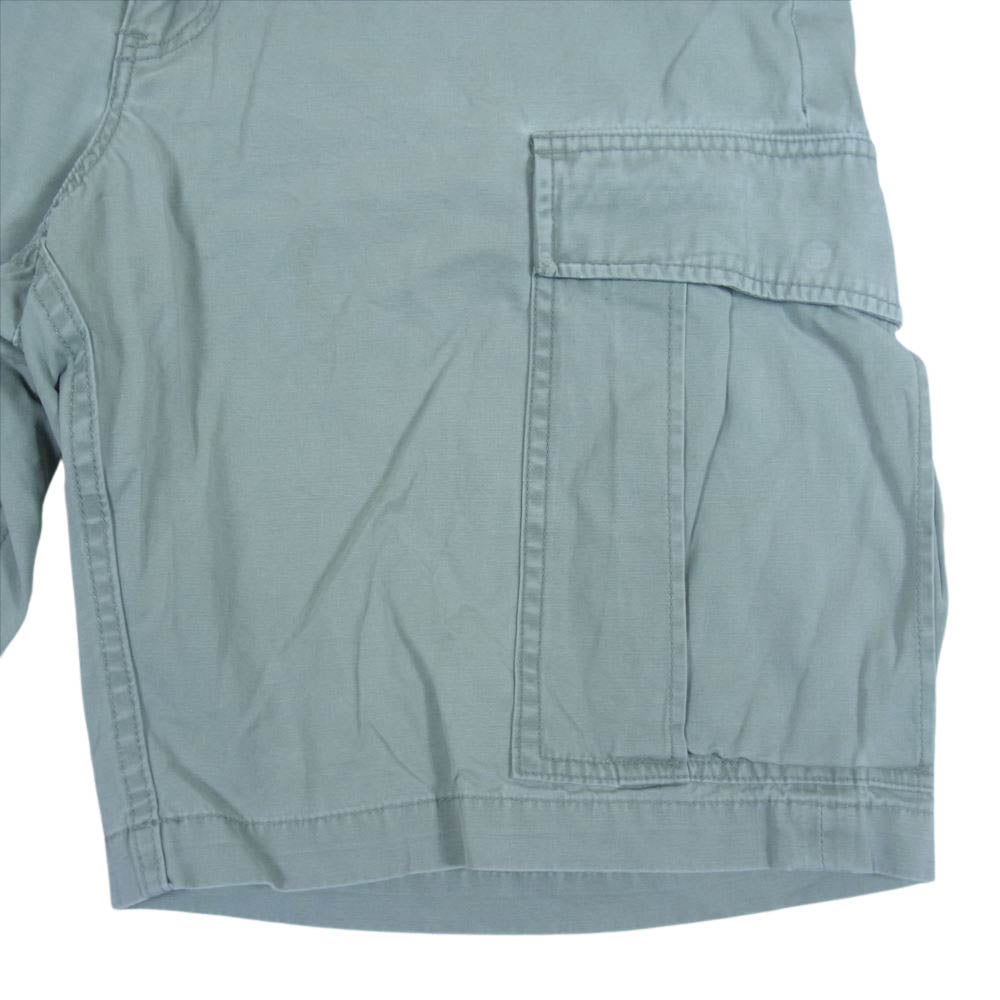 WTAPS ダブルタップス TSDT-PT-M06 TOO LATE TO DIE加工ミリタリーカーゴショートパンツ  ライトグリーン系 サイズ表記無し(W30程度)【中古】