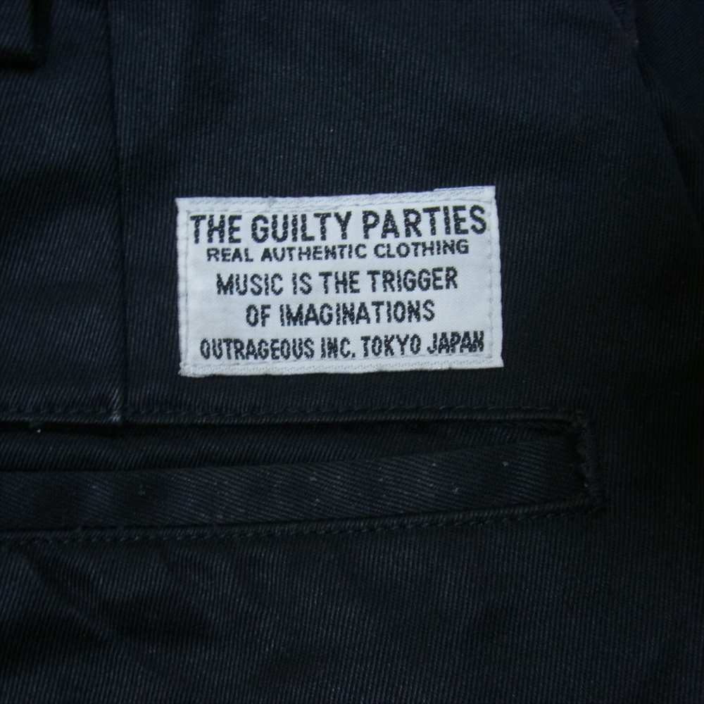 WACKO MARIA ワコマリア Trousers Chino Pants Chinos コットンパンツ ワークパンツ ブラック系 S【中古】