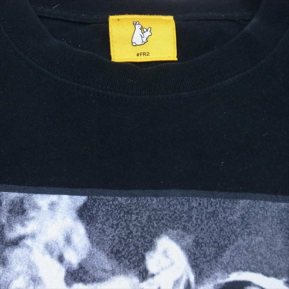 エフアールツー × ZOZOZO ゾゾゾ 家賃の安い部屋 長袖 Tシャツ ブラック系 L【中古】