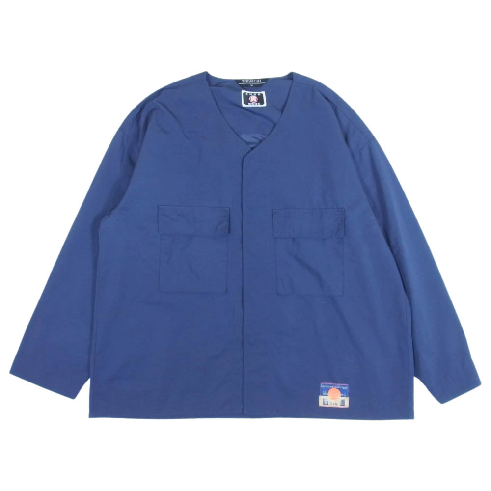blackmeans ブラックミーンズ × 寅壱 鯉口 SHIRT カジュアルシャツ ネイビー系 M【中古】