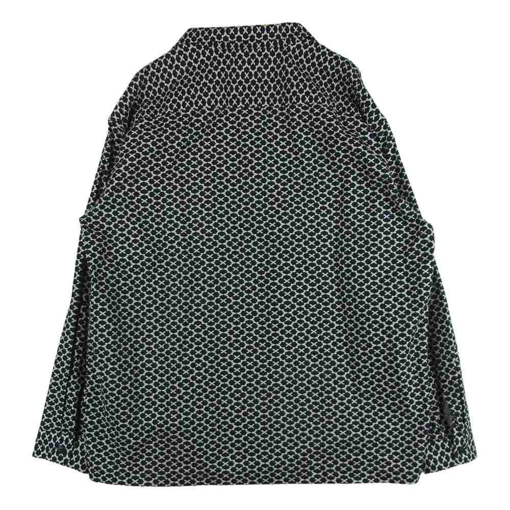 ガッキン HANABATSU LONG SLEEVE SHIRT 花罰 総柄 長袖 シャツ コットン 中国製 ブラック系 オフホワイト系 L【中古】