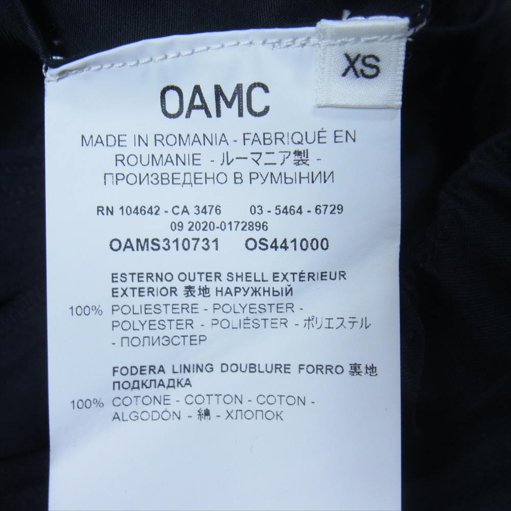 オーエーエムシー OAMS310731 DRAWCORD PANT ドローコード パンツ ブラック系 XS【中古】