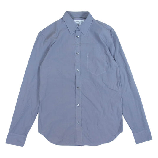 MAISON MARGIELA メゾンマルジェラ 10ライン 4ステッチ レギュラーカラー 長袖 シャツ グレー系 39【中古】