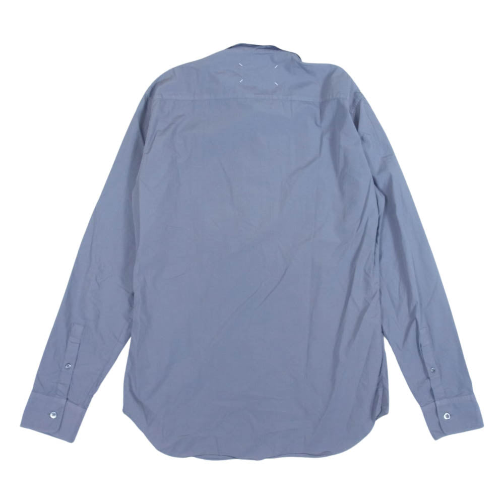 MAISON MARGIELA メゾンマルジェラ 10ライン 4ステッチ レギュラーカラー 長袖 シャツ グレー系 39【中古】