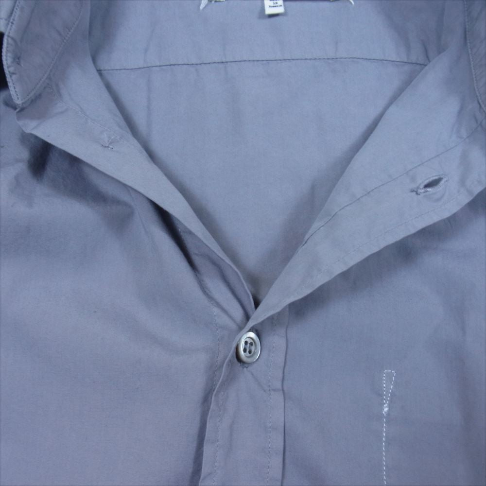 MAISON MARGIELA メゾンマルジェラ 10ライン 4ステッチ レギュラーカラー 長袖 シャツ グレー系 39【中古】