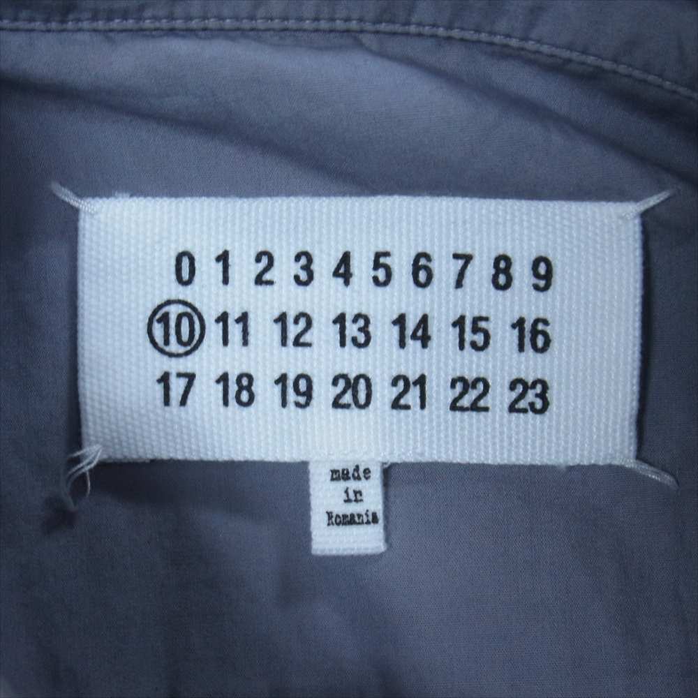 MAISON MARGIELA メゾンマルジェラ 10ライン 4ステッチ レギュラーカラー 長袖 シャツ グレー系 39【中古】