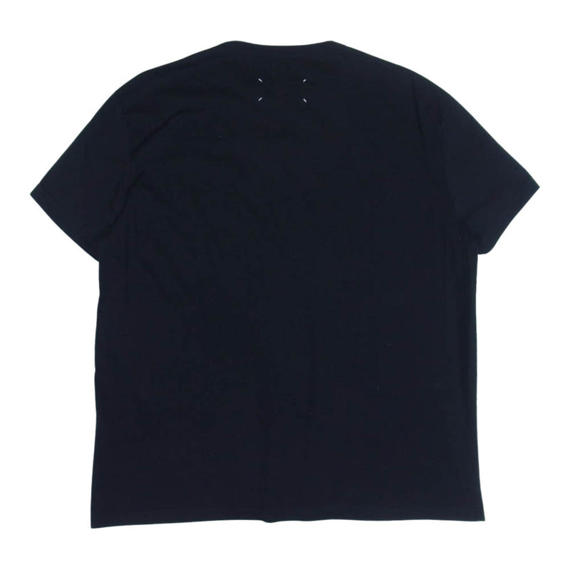 MAISON MARGIELA メゾンマルジェラ S30GC0701  ロゴ刺繍 Tシャツ カットソー ブラック系 52【中古】