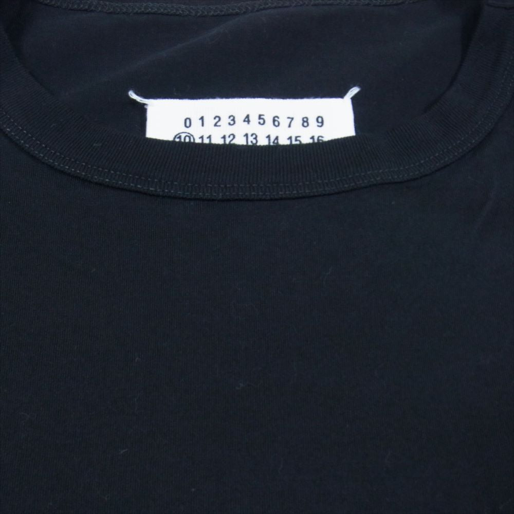MAISON MARGIELA メゾンマルジェラ S30GC0701  ロゴ刺繍 Tシャツ カットソー ブラック系 52【中古】