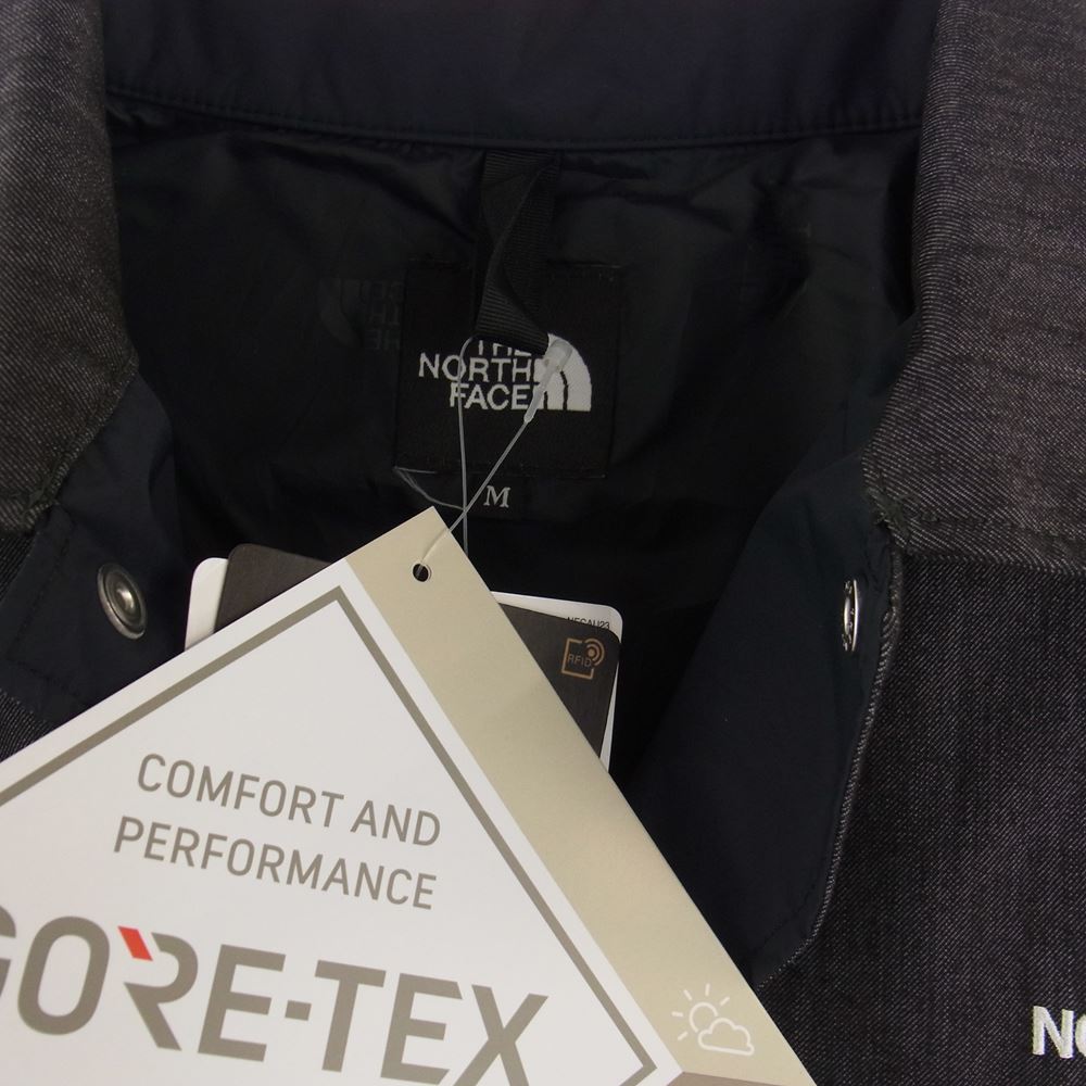 THE NORTH FACE ノースフェイス NP12042 GTX Denim Coach Jacket デニム コーチ ジャケット ナイロンブラックデニム M【新古品】【未使用】【中古】