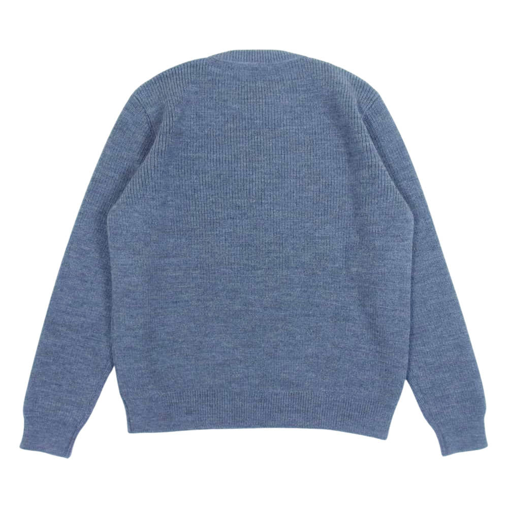 ROBERTO COLLINA ロベルトコリーナ クルーネック ウール ニット セーター グレー系 46【美品】【中古】