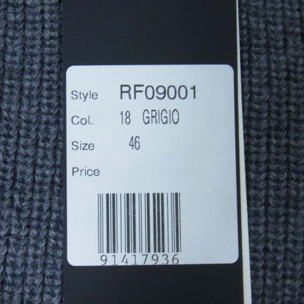 ROBERTO COLLINA ロベルトコリーナ クルーネック ウール ニット セーター グレー系 46【美品】【中古】