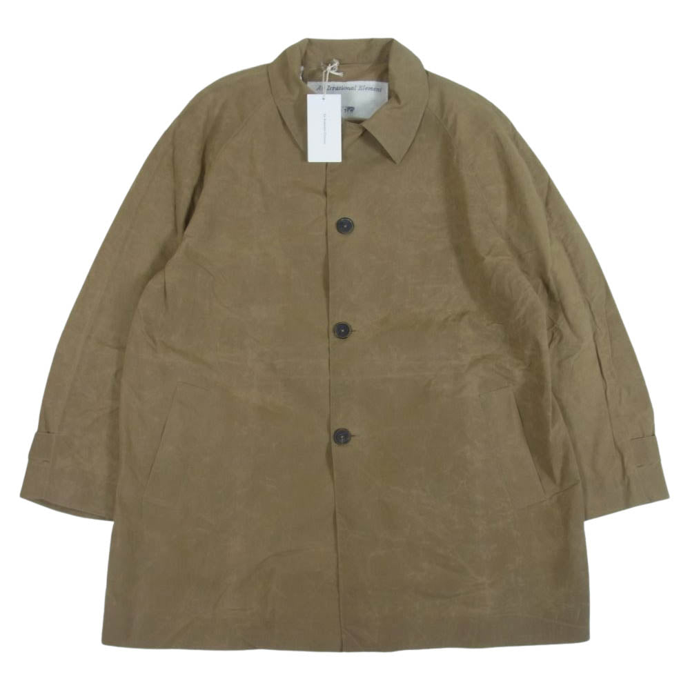 アン イレイショナル エレメント 22SS Camera Coat WAXED COTTON ワックスコットン カメラ コート ライトブラウン系 S【美品】【中古】