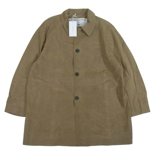 アン イレイショナル エレメント 22SS Camera Coat WAXED COTTON ワックスコットン カメラ コート ライトブラウン系 S【美品】【中古】