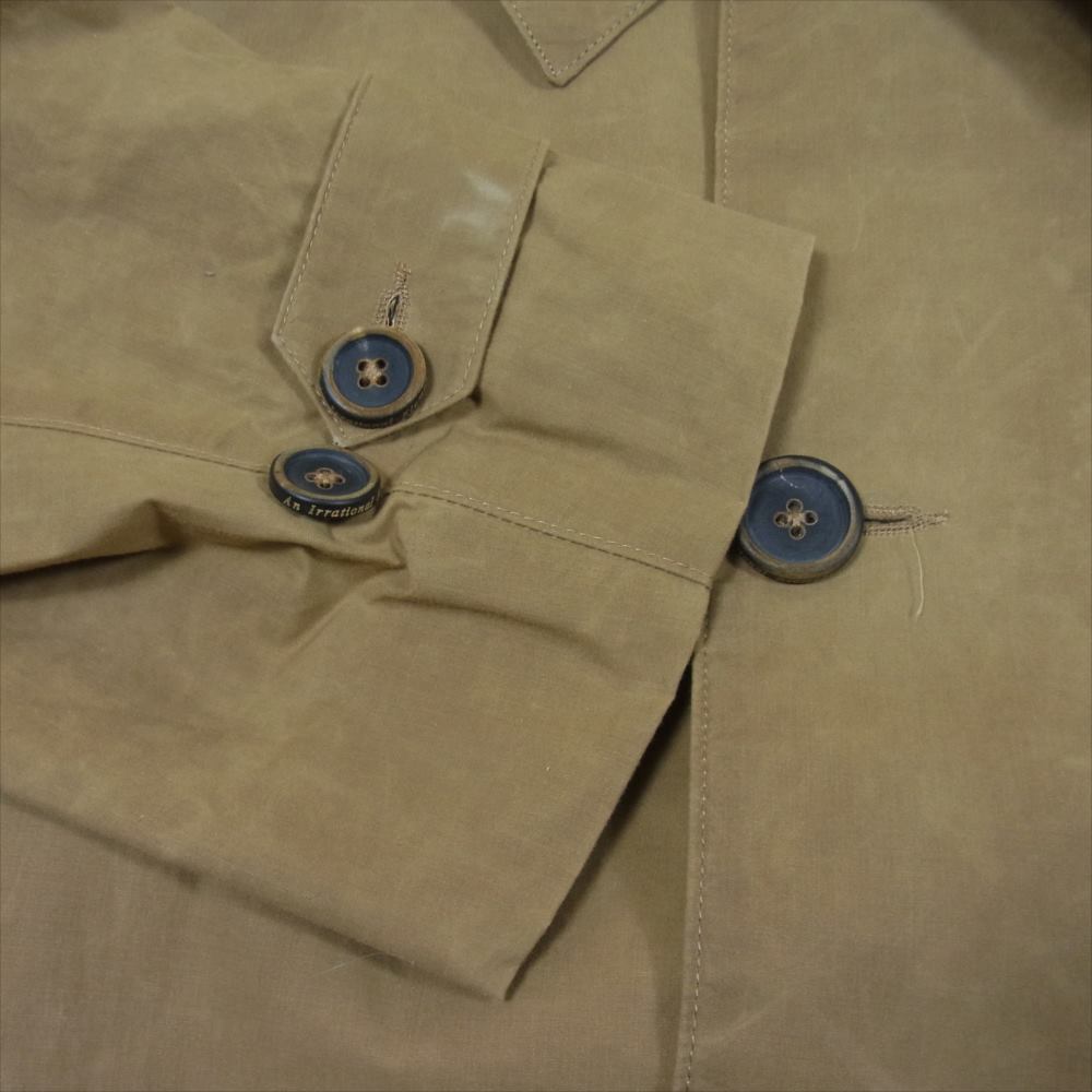 アン イレイショナル エレメント 22SS Camera Coat WAXED COTTON ワックスコットン カメラ コート ライトブラウン系 S【美品】【中古】