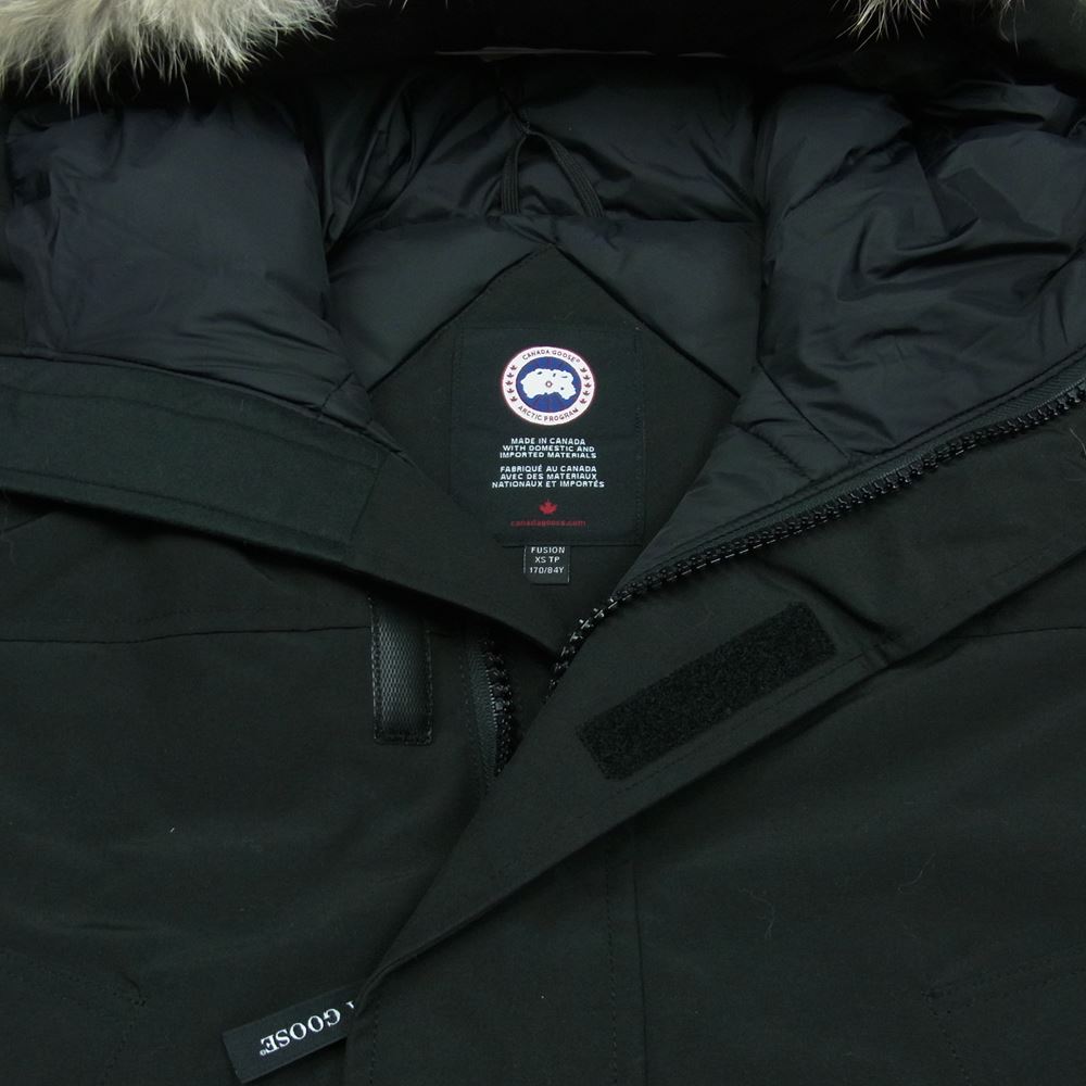 CANADA GOOSE カナダグース 2062MA 国内正規品 サザビーリーグ Langford Parka Fusion Fit ラングフォード パーカ フュージョン フィット ダウン ジャケット ブラック系 XS【新古品】【未使用】【中古】