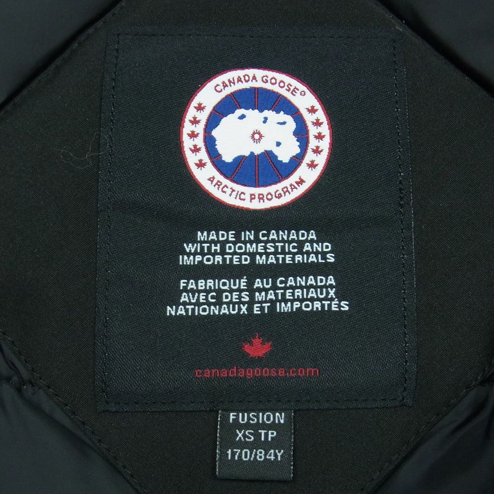 CANADA GOOSE カナダグース 2062MA 国内正規品 サザビーリーグ Langford Parka Fusion Fit ラングフォード パーカ フュージョン フィット ダウン ジャケット ブラック系 XS【新古品】【未使用】【中古】