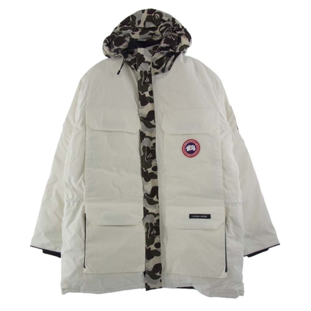 CANADA GOOSE カナダグース 4660MBC × A BATHING APE ア ベイシング エイプ X CONCEPTS ABC CAMO EXPEDITION PARKA コンセプト カモ エクスペディション パーカ ダウン ジャケット ホワイト系【新古品】【未使用】【中古】