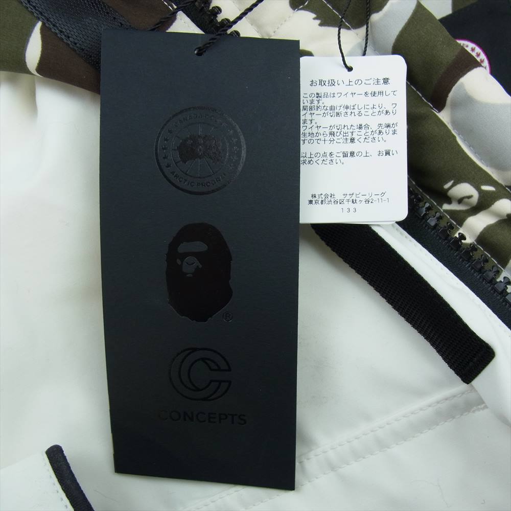 CANADA GOOSE カナダグース 4660MBC × A BATHING APE ア ベイシング エイプ X CONCEPTS ABC CAMO EXPEDITION PARKA コンセプト カモ エクスペディション パーカ ダウン ジャケット ホワイト系【新古品】【未使用】【中古】