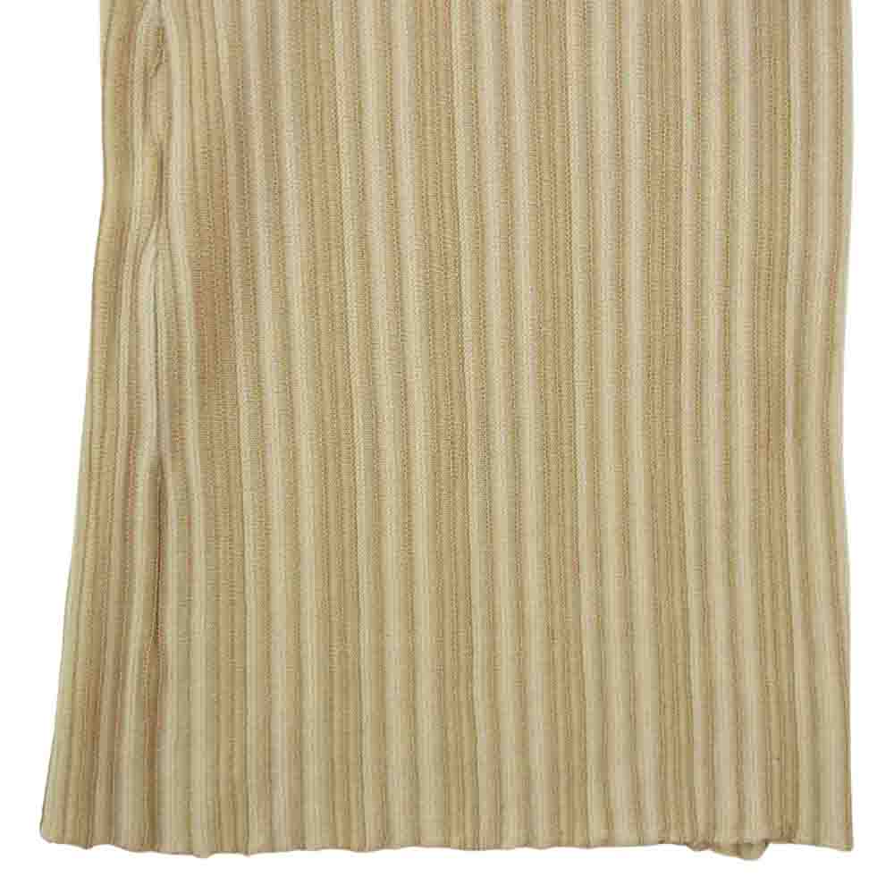 クラネ 10110-7172 ランダムストライプ ニット パンツ ホワイト系 ベージュ系 2【新古品】【未使用】【中古】