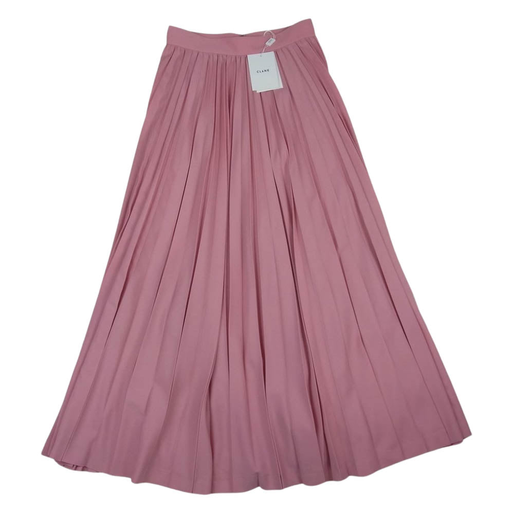クラネ 22SS 12109-6022 RANDOM FOLD PLEAT SKIRT ランダムフォールド プリーツスカート ピンク系 1【新古品】【未使用】【中古】