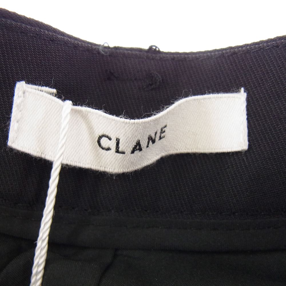 クラネ 12110-7002 FRINGE TAPERED PANTS フリンジ テーパード パンツ ブラック系 2【新古品】【未使用】【中古】