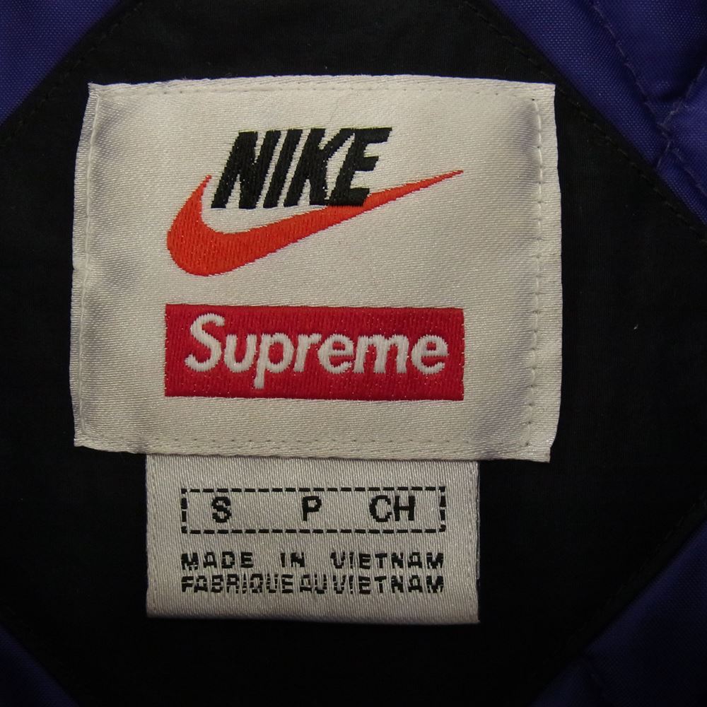 Supreme シュプリーム 19SS CD6074-012 NIKE ナイキ Hooded Sport Jacket 裏地キルティング フーデッド スポーツ ジャケット マルチカラー系 S【中古】