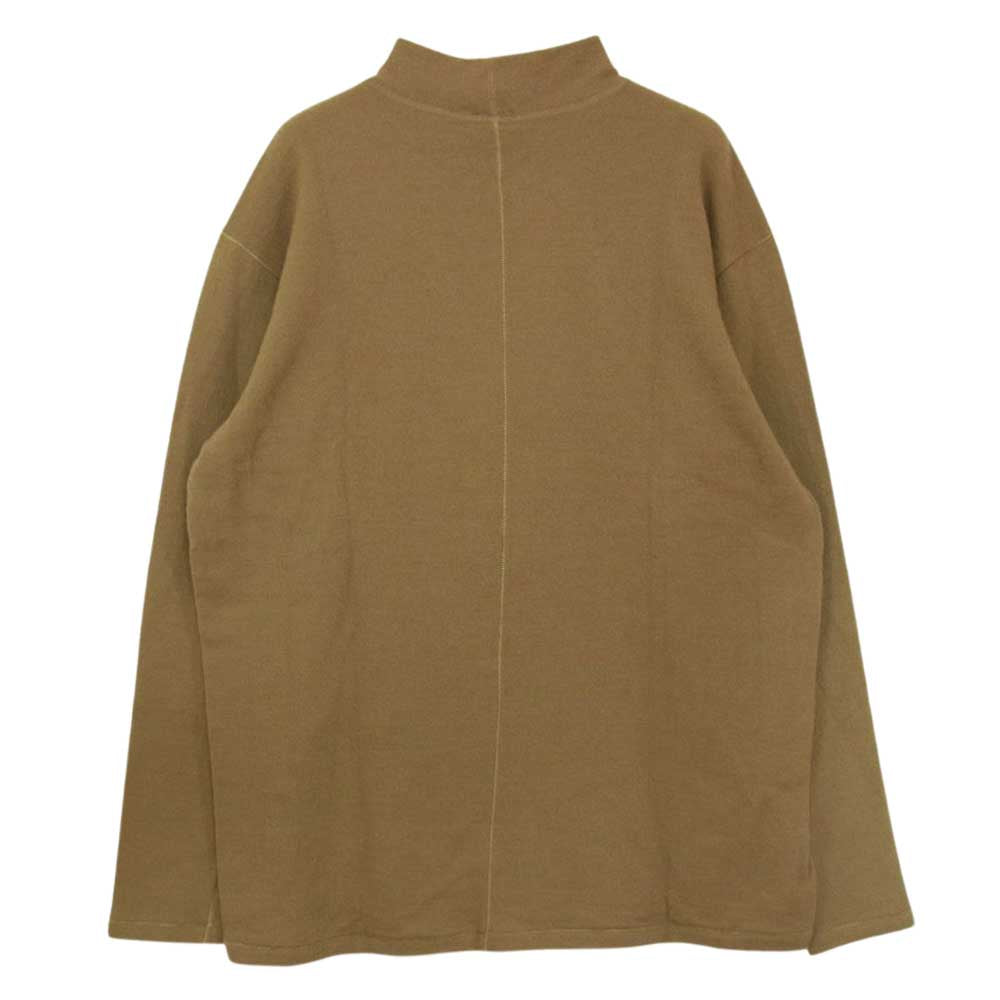ネプラ WOOL JERSEY HI NECK PO ウール ジャージー ハイネック プルオーバー BOTANIVCAL PRODUCT ベージュ ブラウン系 2【極上美品】【中古】