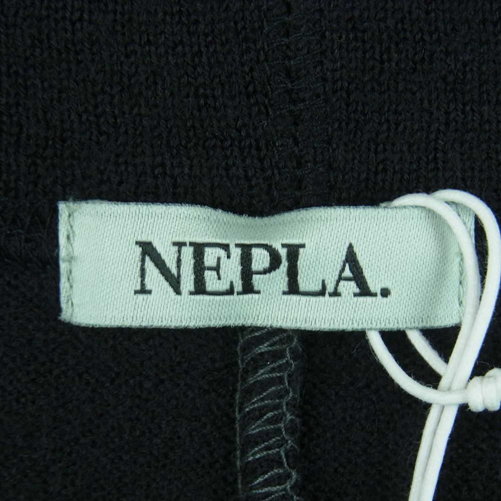 ネプラ NE-CT-005 WOOL JERSEY HI NECK PO ウール ジャージー ハイネック プルオーバー BOTANIVCAL PRODUCT ニット ブラック系 3【極上美品】【中古】