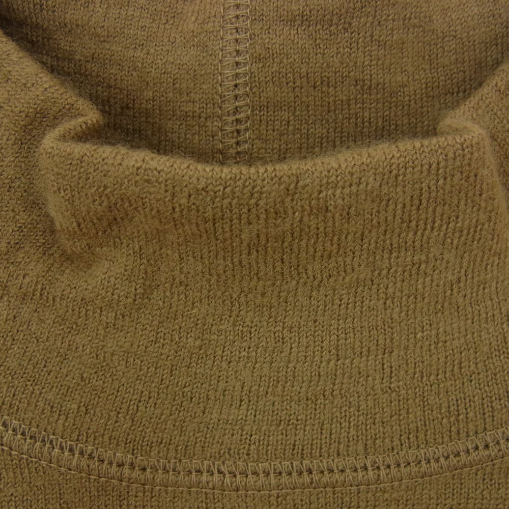ネプラ WOOL JERSEY HI NECK PO ウール ジャージー ハイネック プルオーバー BOTANIVCAL PRODUCT ベージュ ブラウン系 3【極上美品】【中古】