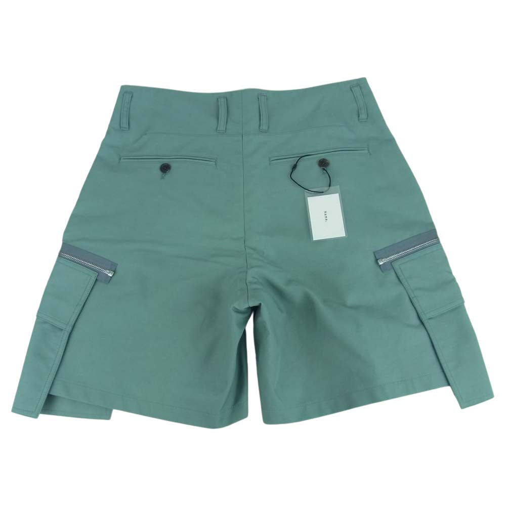 ネーム 20SS NMPT-20SS-006 ジップ カーゴ ショーツ ショート パンツ SAGE GREEN 1【新古品】【未使用】【中古】