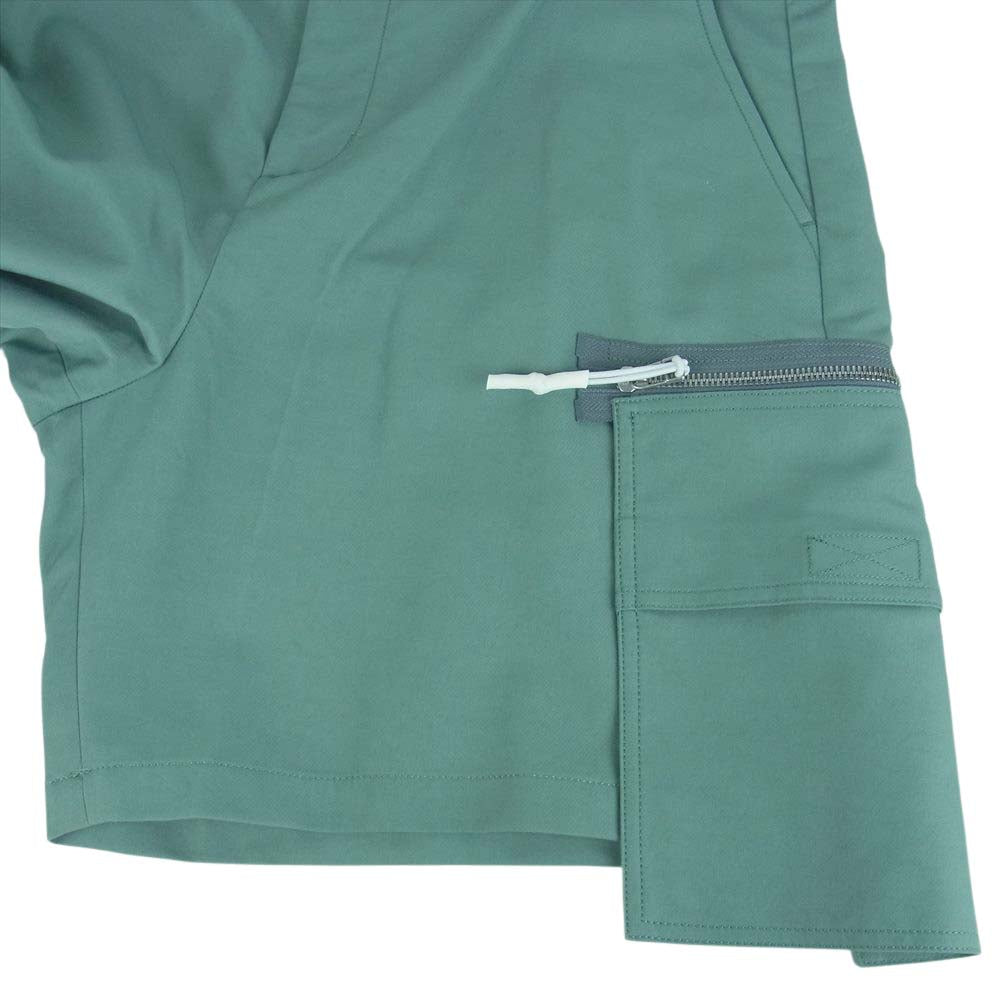 ネーム 20SS NMPT-20SS-006 ジップ カーゴ ショーツ ショート パンツ SAGE GREEN 1【新古品】【未使用】【中古】