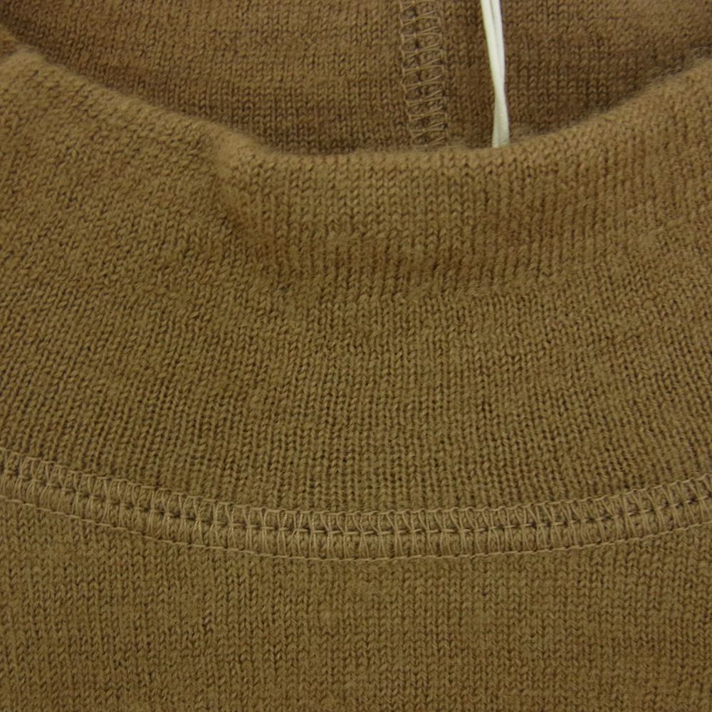 ネプラ WOOL JERSEY HI NECK PO ウール ジャージー ハイネック プルオーバー BOTANIVCAL PRODUCT ベージュ ブラウン系 1【極上美品】【中古】